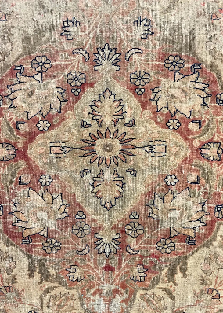 4'4"x6'4" Mohtashem Kashan Hand Knotted
