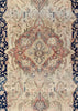 4'4"x6'4" Mohtashem Kashan Hand Knotted