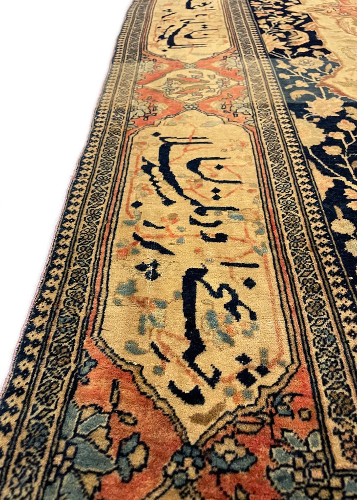 4'4"x6'4" Mohtashem Kashan Hand Knotted