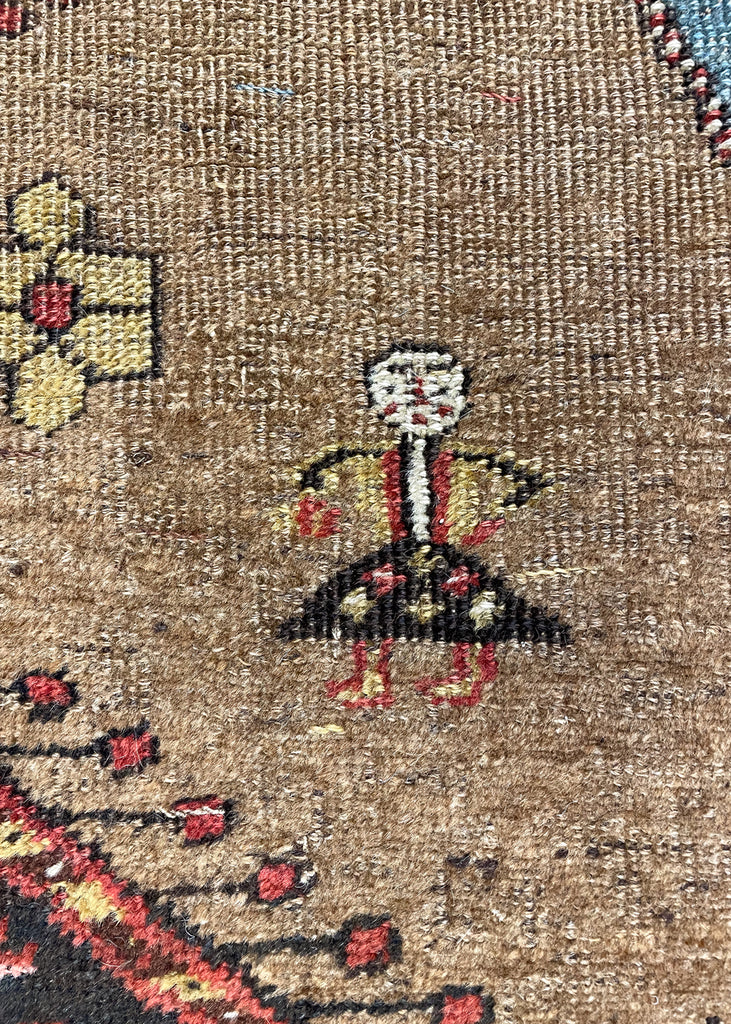 4'4"x6'6" Kurdish Bidjar Hand Knotted