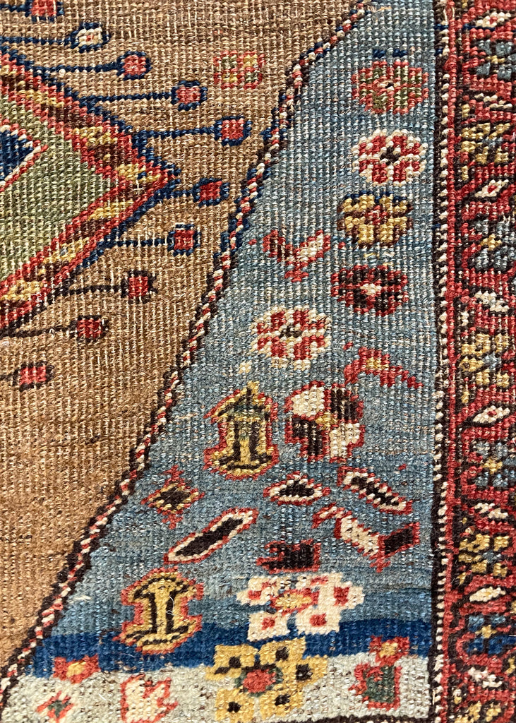 4'4"x6'6" Kurdish Bidjar Hand Knotted