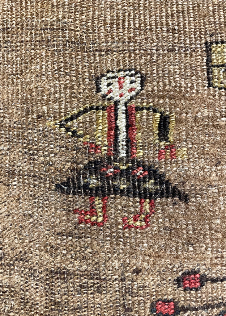 4'4"x6'6" Kurdish Bidjar Hand Knotted