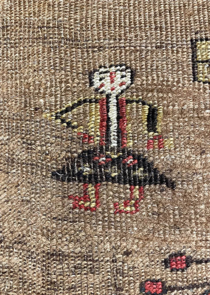 4'4"x6'6" Kurdish Bidjar Hand Knotted