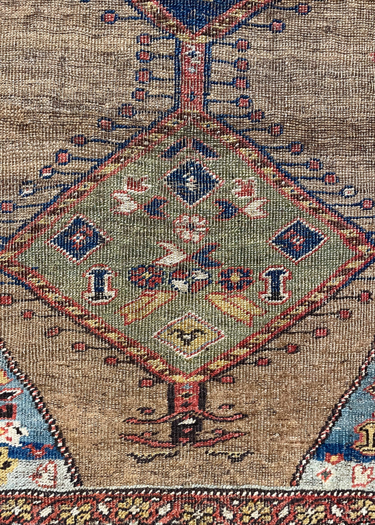 4'4"x6'6" Kurdish Bidjar Hand Knotted