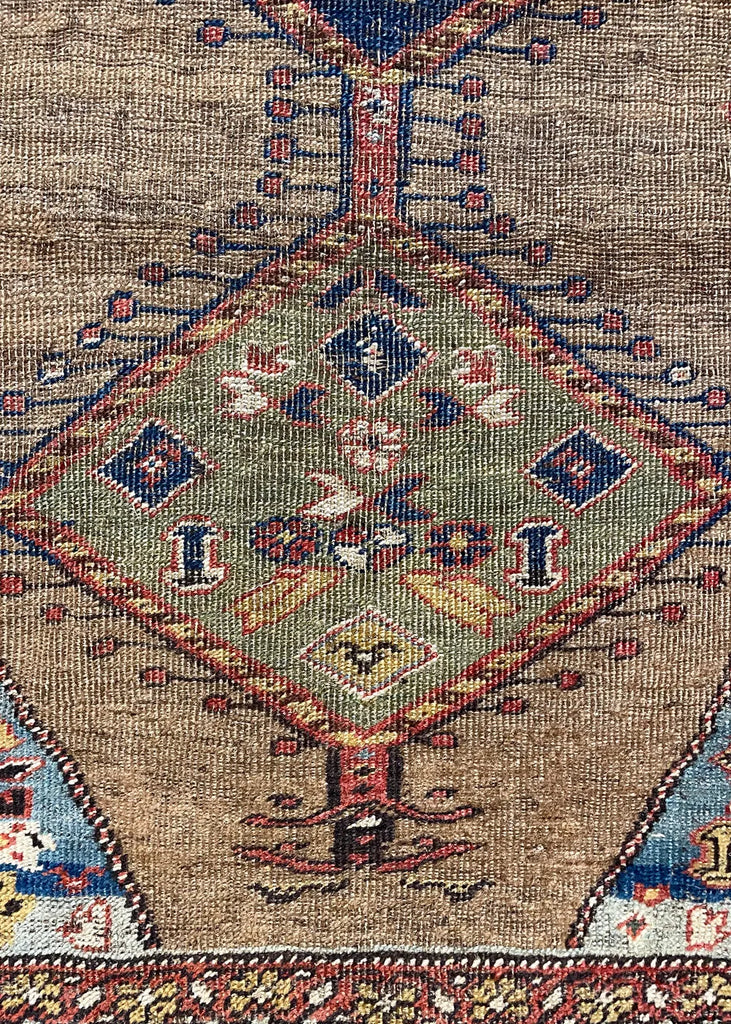 4'4"x6'6" Kurdish Bidjar Hand Knotted