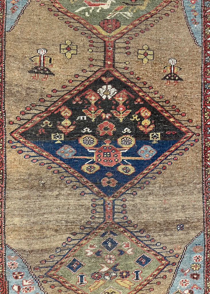 4'4"x6'6" Kurdish Bidjar Hand Knotted