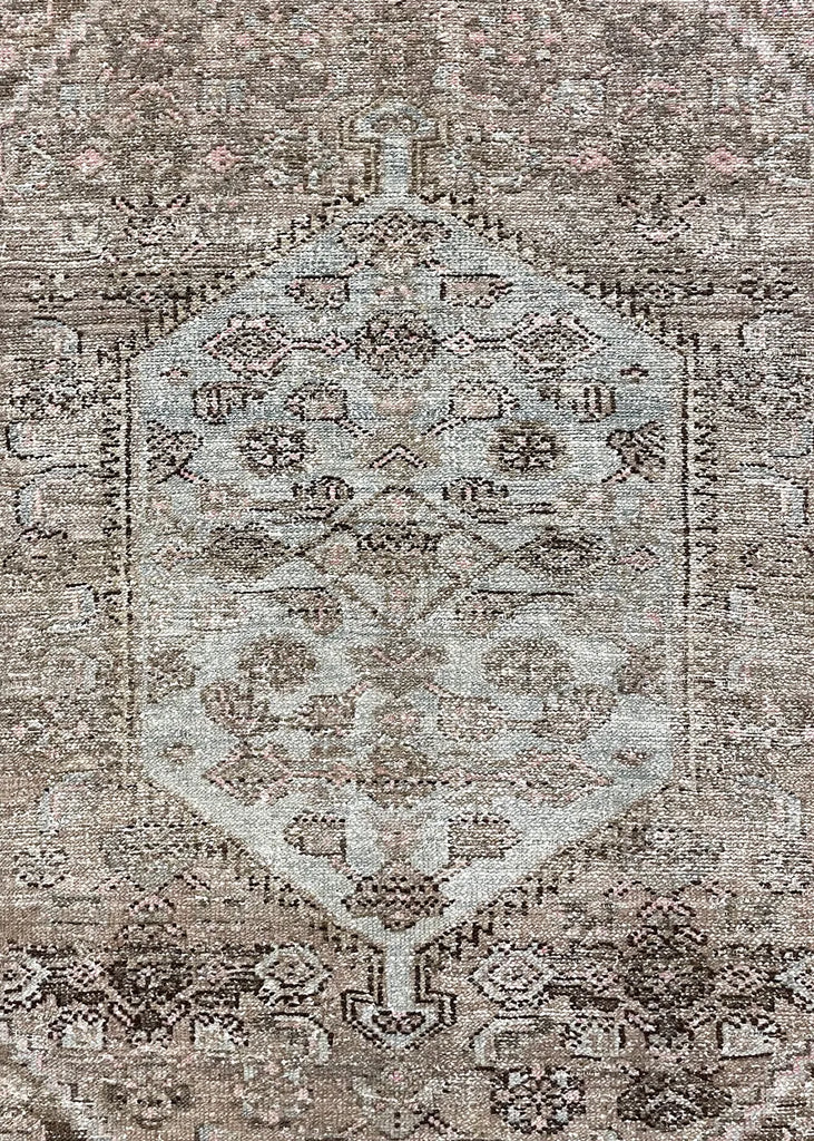 4'4"x6'7" Hamadan Hand Knotted