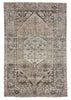 4'4"x6'7" Hamadan Hand Knotted