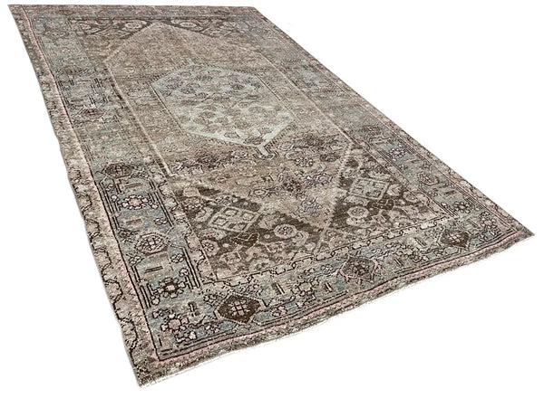 4'4"x6'7" Hamadan Hand Knotted