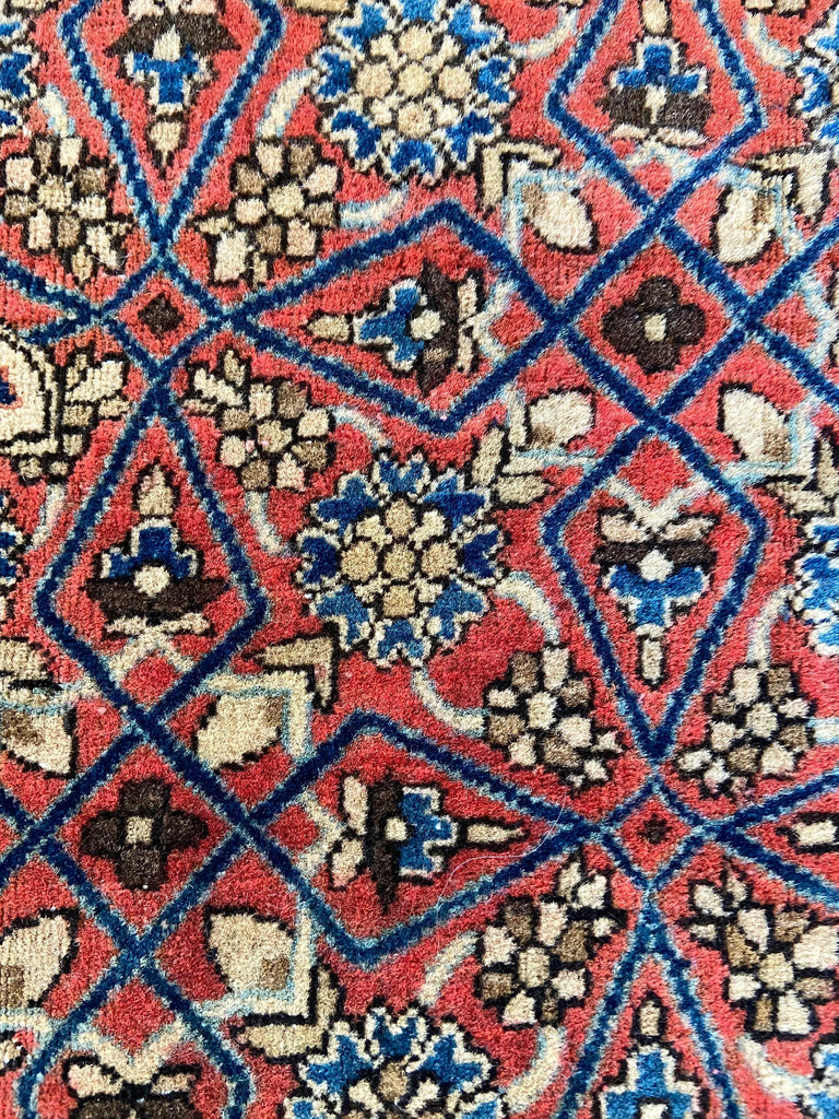 4'4"x6'7" Mohtashem Kashan Hand Knotted