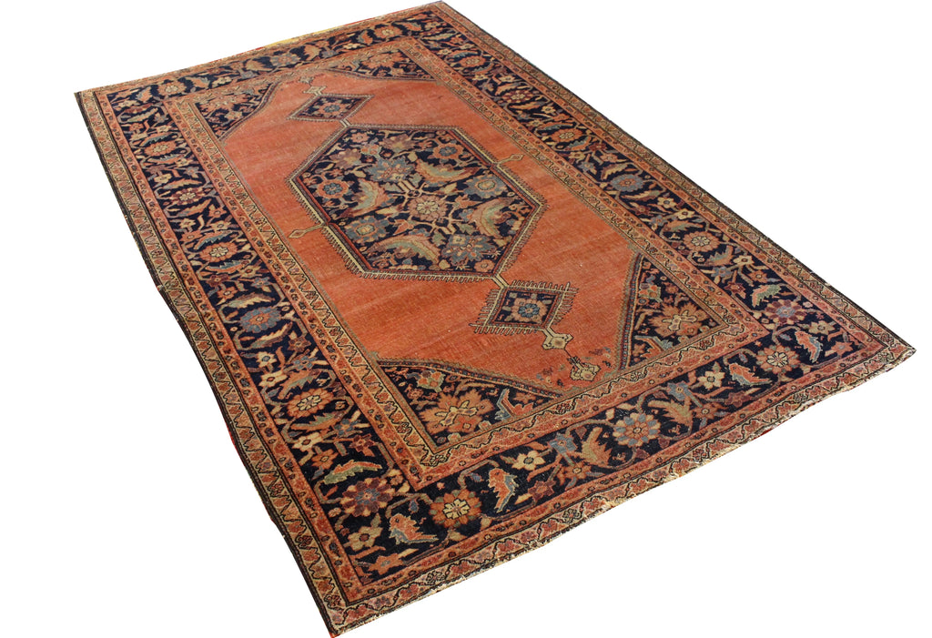 4'4x6'7" Sarouk Hand Knotted