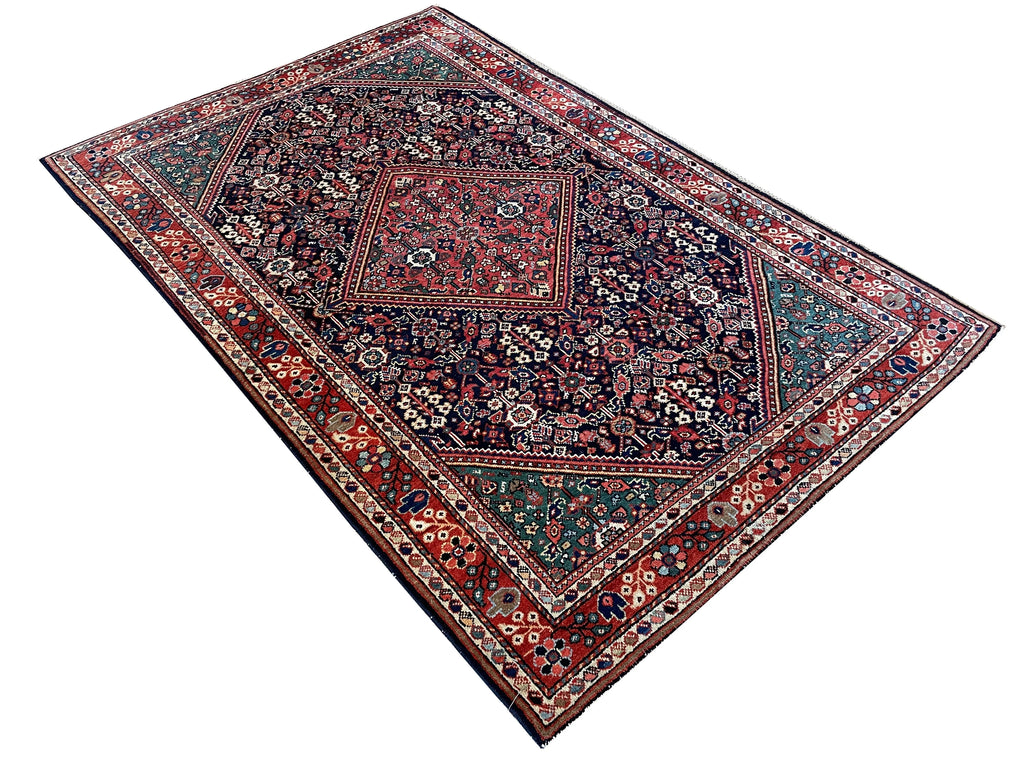4'4"x6'9" Mahal Hand Knotted