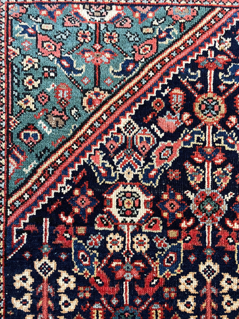 4'4"x6'9" Mahal Hand Knotted