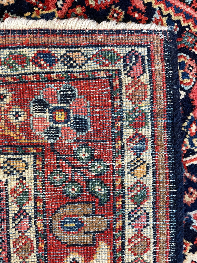 4'4"x6'9" Mahal Hand Knotted