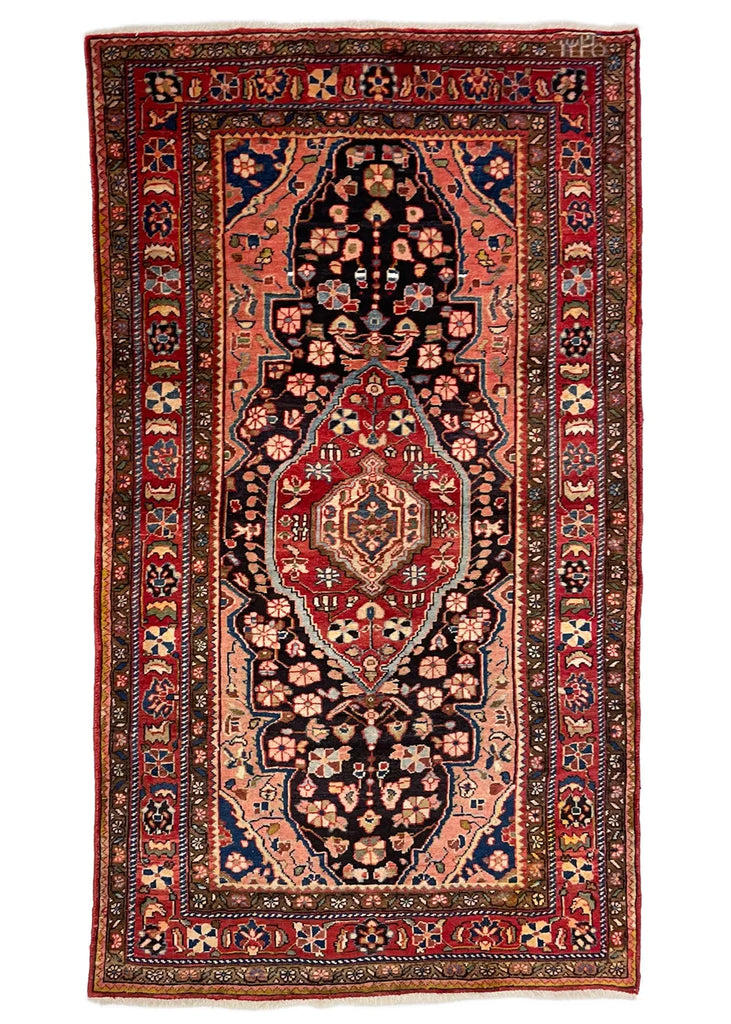 4'4"x7'6" Malayir Hand Knotted