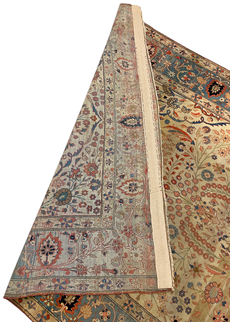 4'4"x7' Mohtashem Kashen Hand Knotted