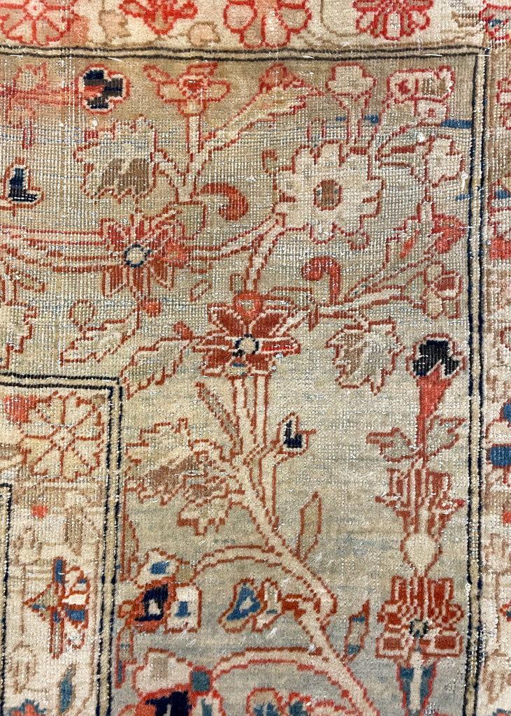 4'4"x7' Mohtashem Kashen Hand Knotted