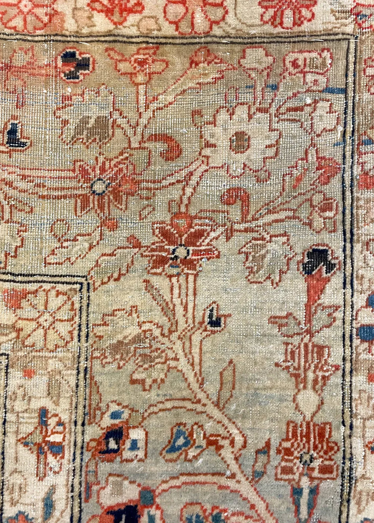 4'4"x7' Mohtashem Kashen Hand Knotted