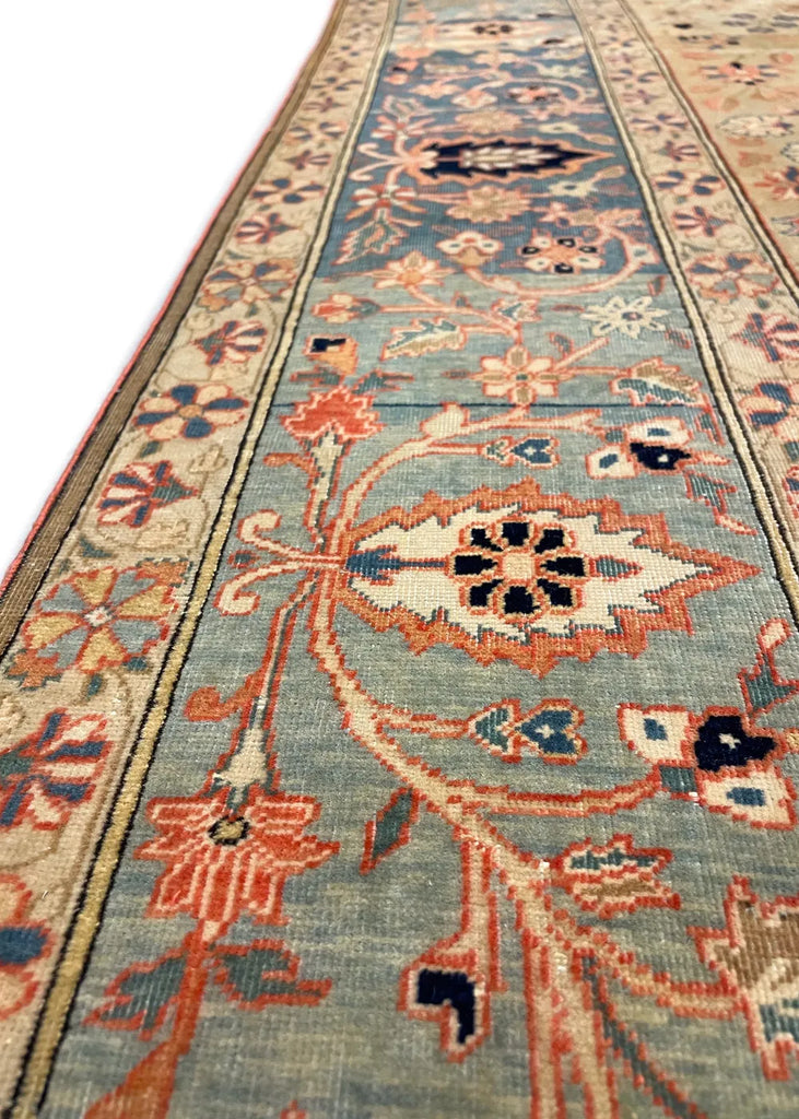 4'4"x7' Mohtashem Kashen Hand Knotted
