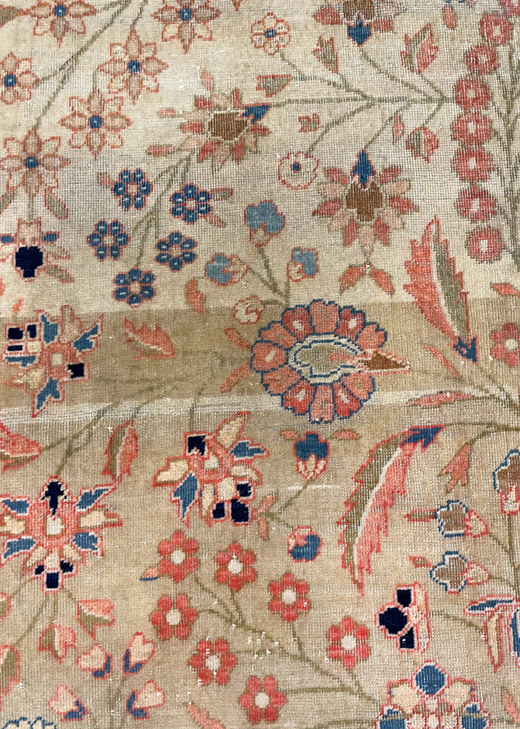 4'4"x7' Mohtashem Kashen Hand Knotted