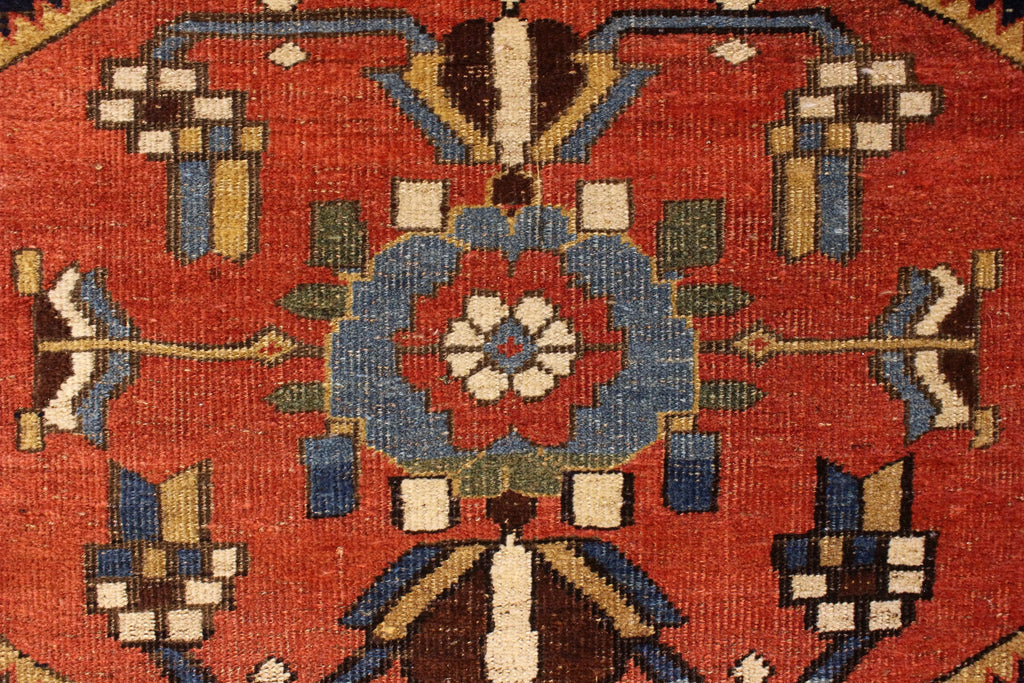 4'4"x9'4" Kurdish Bidjar Hand Knotted