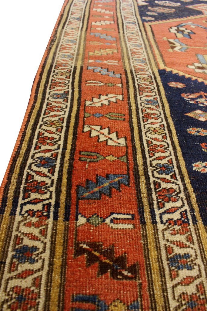 4'4"x9'4" Kurdish Bidjar Hand Knotted