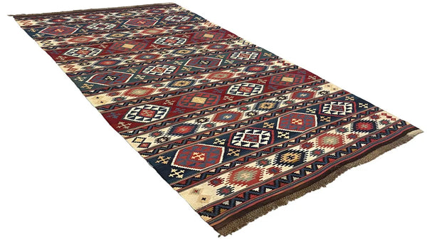 4'4"x9' Shirvan Kilim Hand Knotted