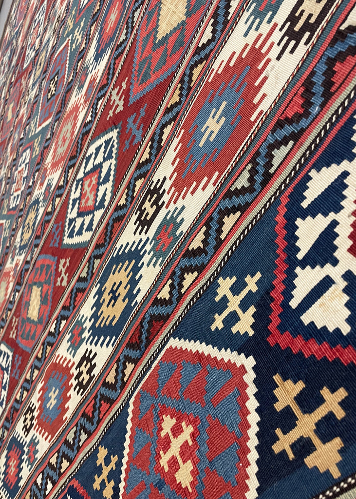 4'4"x9' Shirvan Kilim Hand Knotted