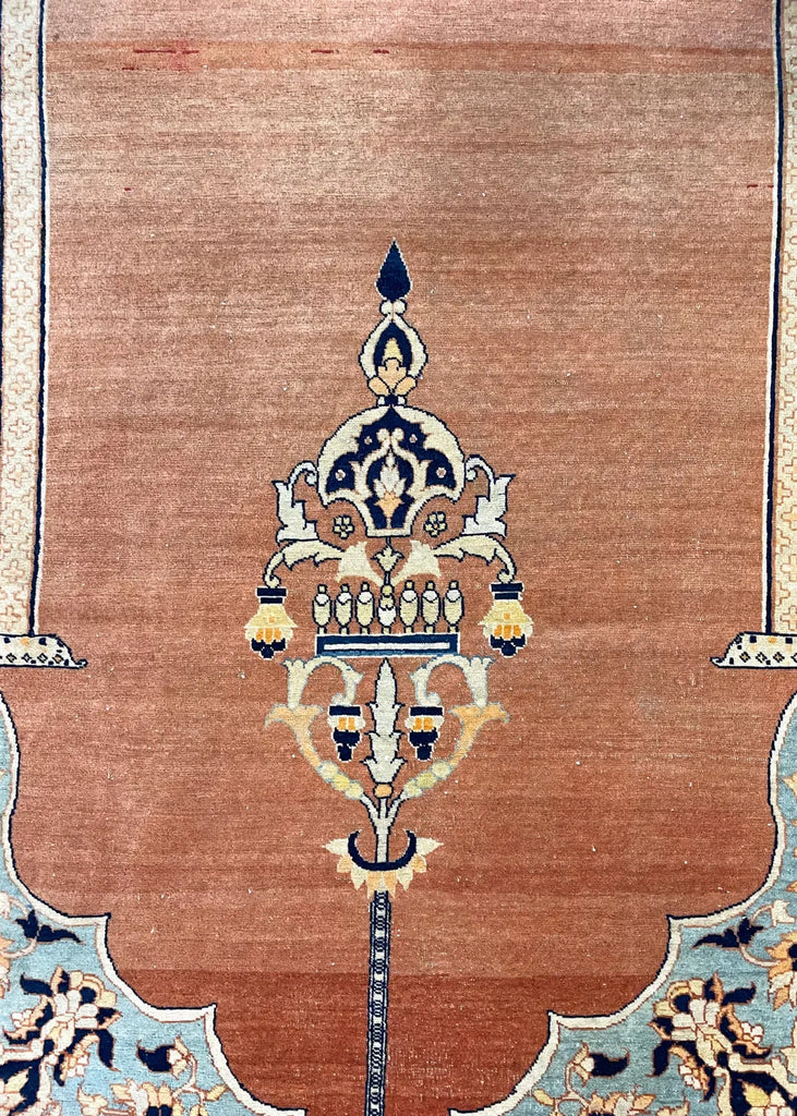 4'5"x5'11" Haji Jalili Tabriz Hand Knotted