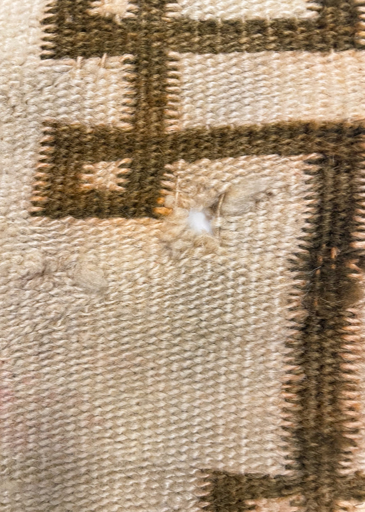 4'5x5'11" Navajo Crystal "Spider Women Cross" Hand Knotted