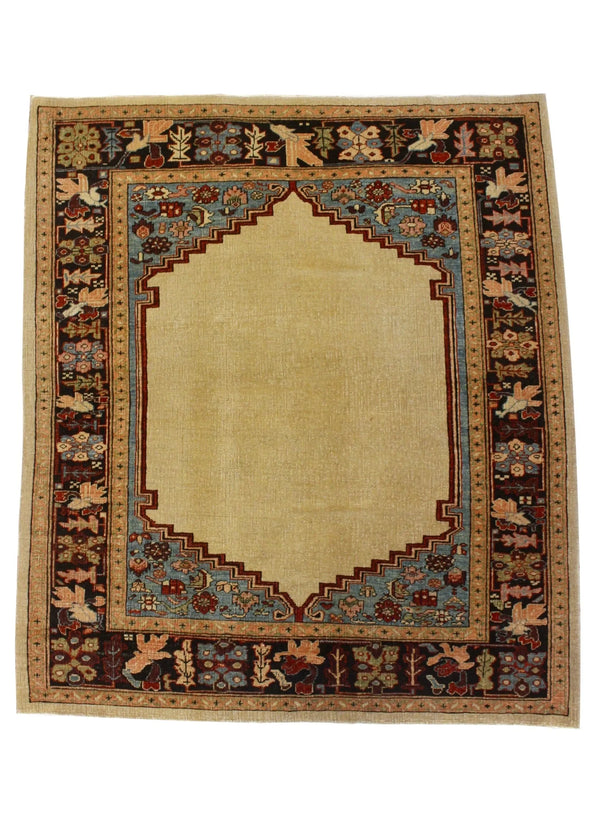 4'5x5'1 Woven Legends Hand Knotted