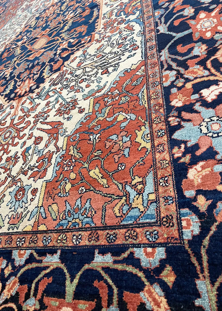 4'5"x6'2" Mishan Malayir Hand Knotted