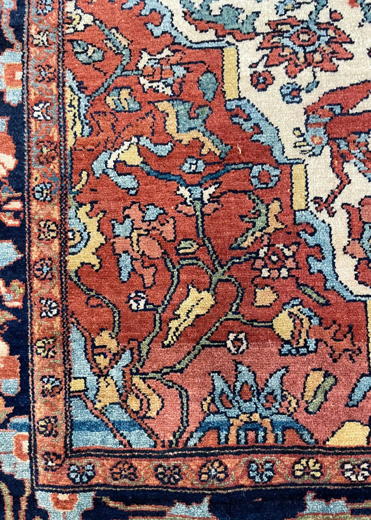 4'5"x6'2" Mishan Malayir Hand Knotted