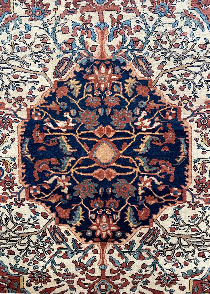 4'5"x6'2" Mishan Malayir Hand Knotted