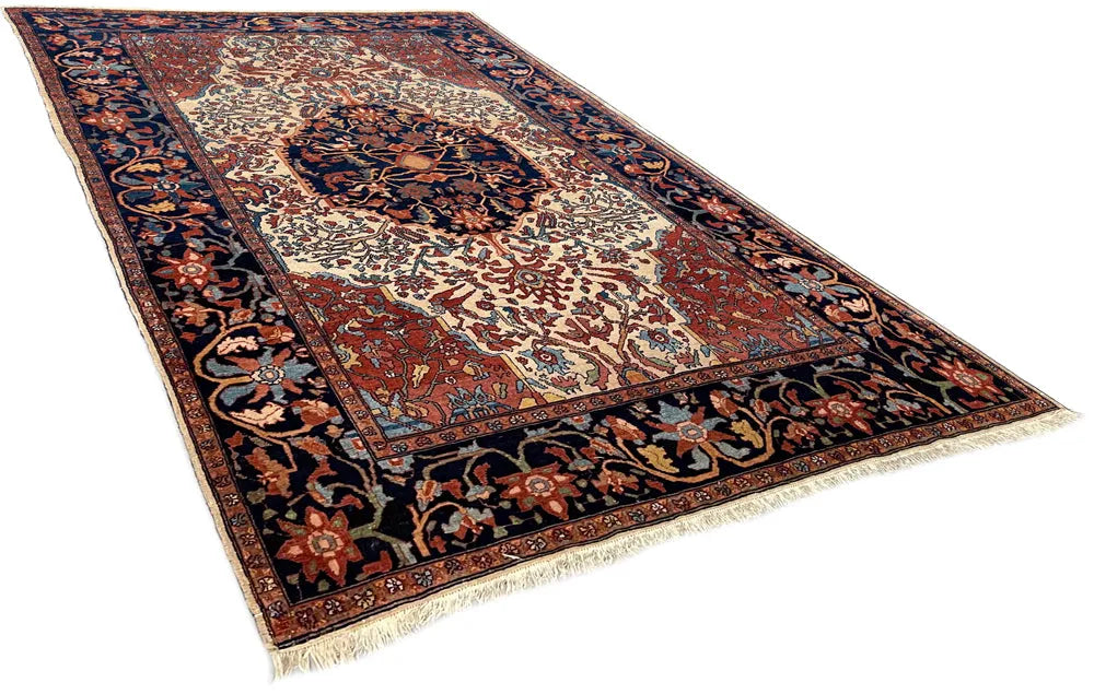 4'5"x6'2" Mishan Malayir Hand Knotted