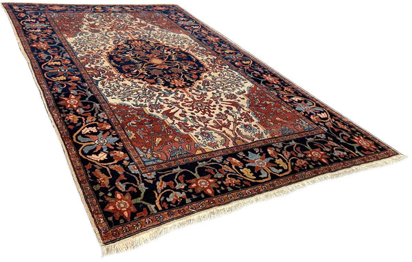 4'5"x6'2" Mishan Malayir Hand Knotted