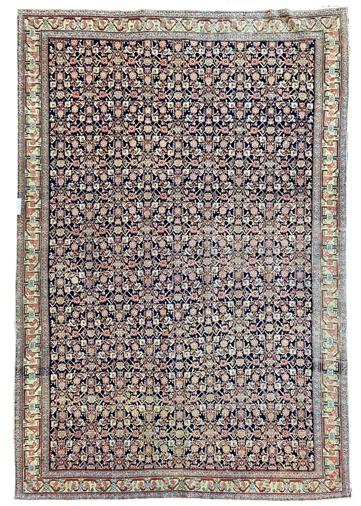 4'5"x6'3" Sennah Hand Knotted