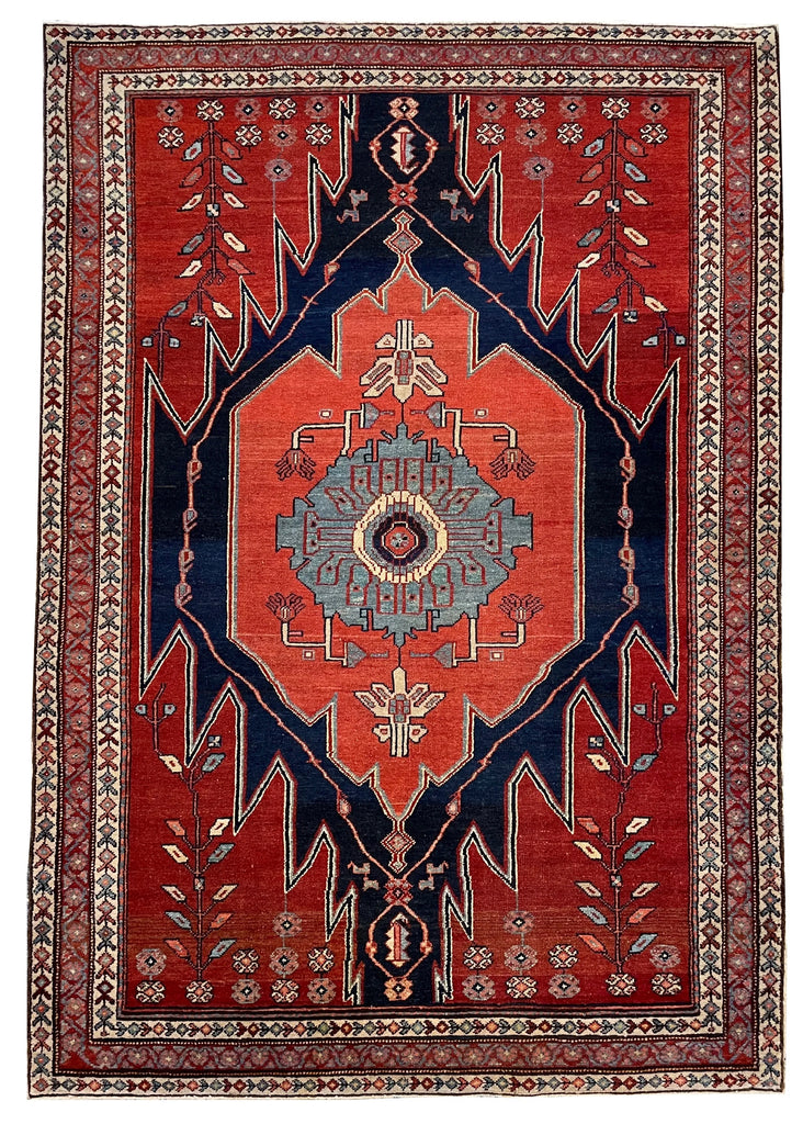 4'5"x6'4" Masleghan Hand Knotted