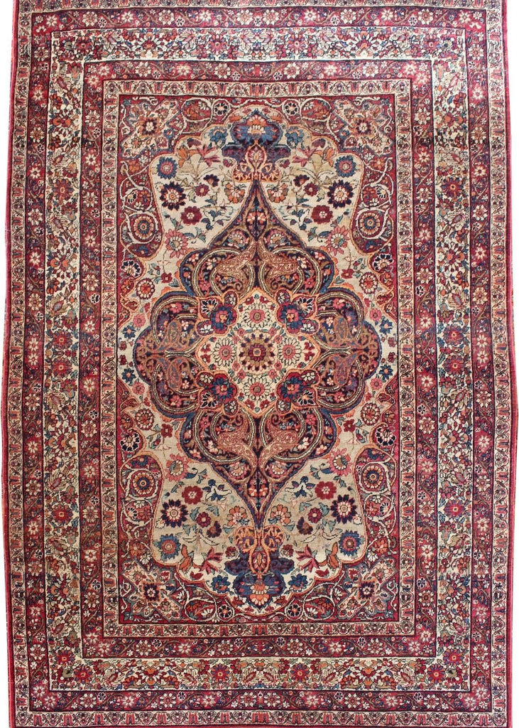 4'5x6'5 Lavar Kerman Hand Knotted