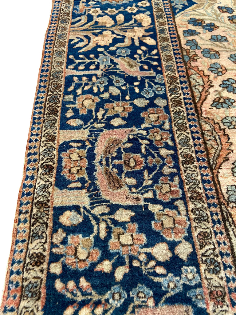 4'5"x6'5" Mohtashem Kashan Hand Knotted