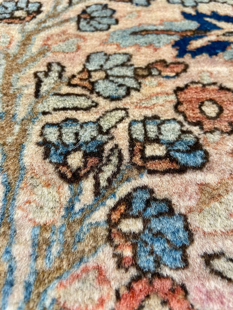 4'5"x6'5" Mohtashem Kashan Hand Knotted