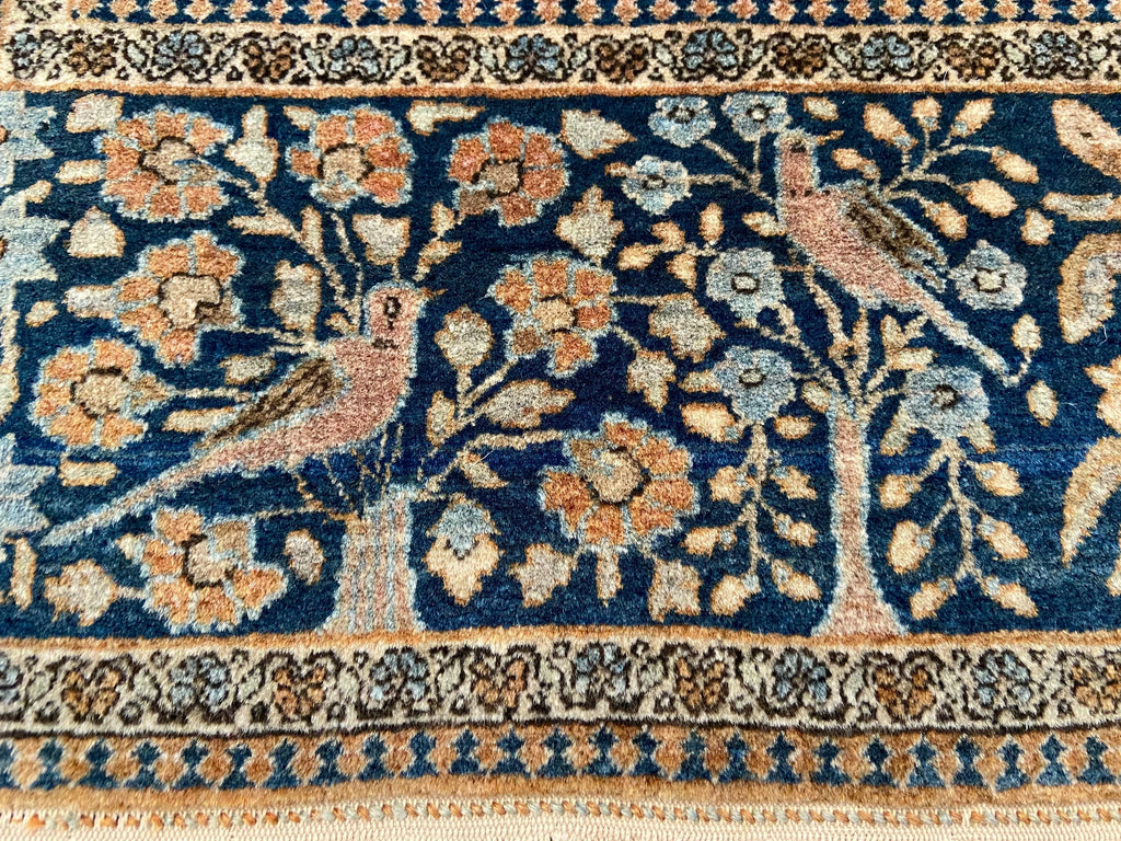 4'5"x6'5" Mohtashem Kashan Hand Knotted