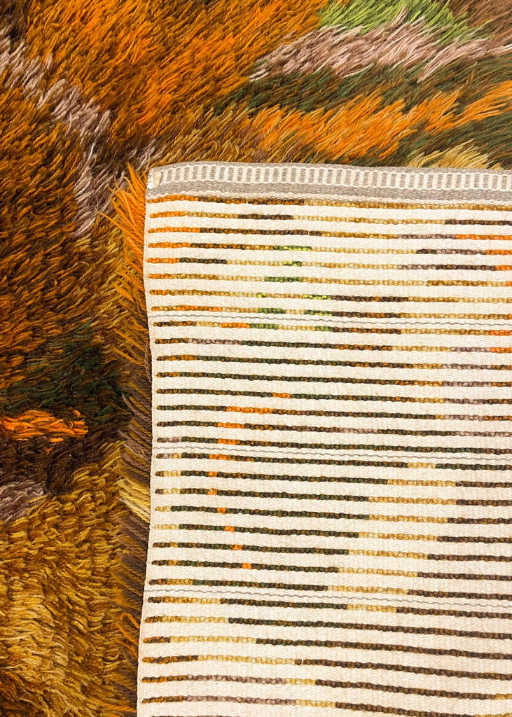 4'5"x6'7" Mid Century Modern "Rya" Hand Knotted