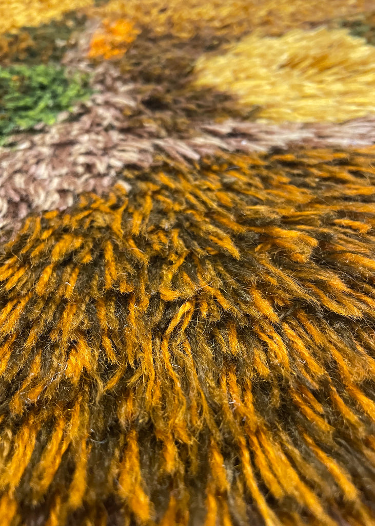 4'5"x6'7" Mid Century Modern "Rya" Hand Knotted