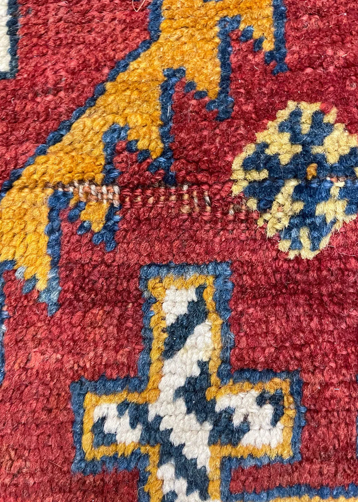 4'5"x6'7" Qashqai "Kashkuli" Hand Knotted