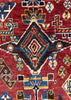 4'5"x6'7" Qashqai "Kashkuli" Hand Knotted