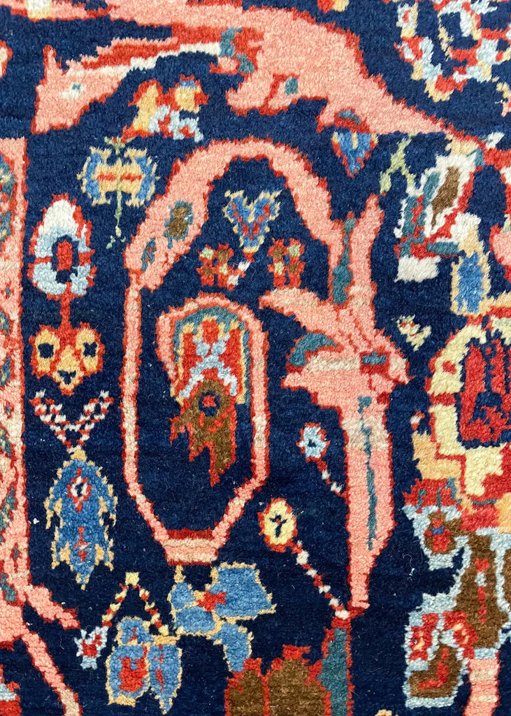 4'5"x6'7" Sultanabad Mustafavi Hand Knotted