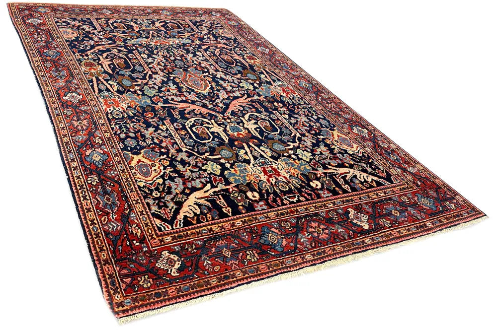 4'5"x6'7" Sultanabad Mustafavi Hand Knotted