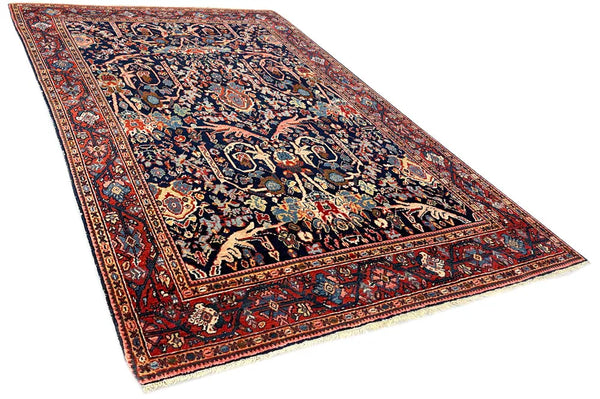 4'5"x6'7" Sultanabad Mustafavi Hand Knotted