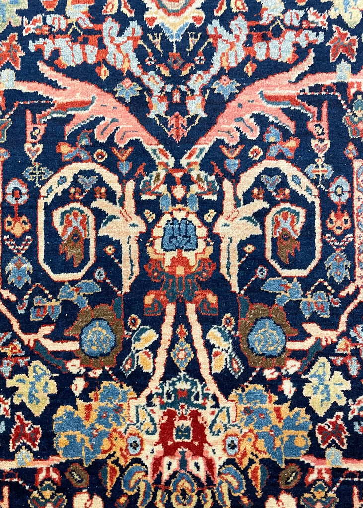 4'5"x6'7" Sultanabad Mustafavi Hand Knotted